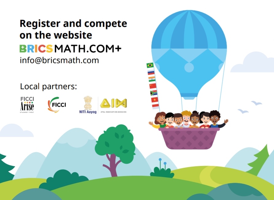 BRICSMATH.COM+ is a large annual international online mathematics competition for students of grades 1-12. Since 2020, the geography of the competition has been expanding, now students from 7 countries will be able to take part in it: Brazil, Russia, India, China, South Africa, Indonesia and Vietnam. The competition tasks are available in the official languages of each participating country.