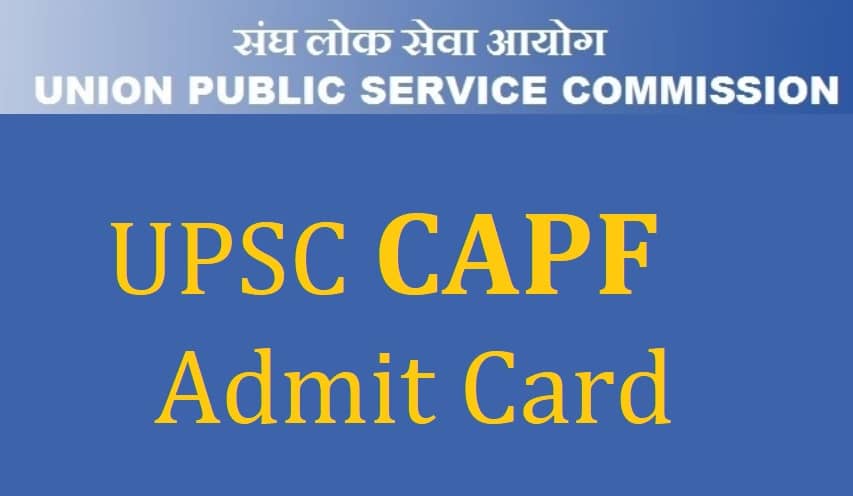 UPSC Notification 2021 Admit Card