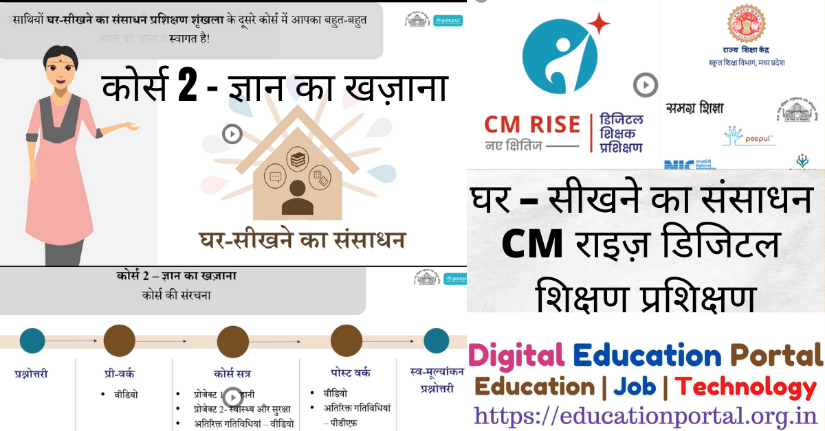 घर - सीखने का संसाधन | कोर्स 2 - ज्ञान का खज़ाना | CM राइज़ डिजिटल शिक्षण प्रशिक्षण, मध्य प्रदेश