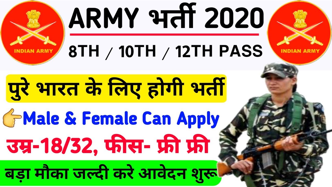 Indian Army Recruitment 2022 10th Pass Apply for 65 Posts