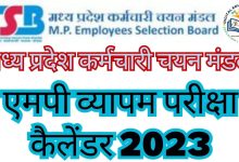 एमपी व्यापम परीक्षा कैलेंडर 2023 : मध्य प्रदेश कर्मचारी चयन मंडल ने घोषित की परीक्षाओं की तारीख Digital Education Portal