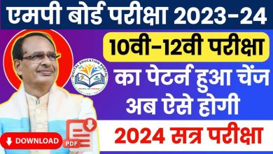 Mp Board Exam New Pattern 2023-24 Hindi